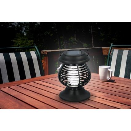 Grundig - Lampada solare UV LED con trappola per insetti LED/1W/1,2V IPX4