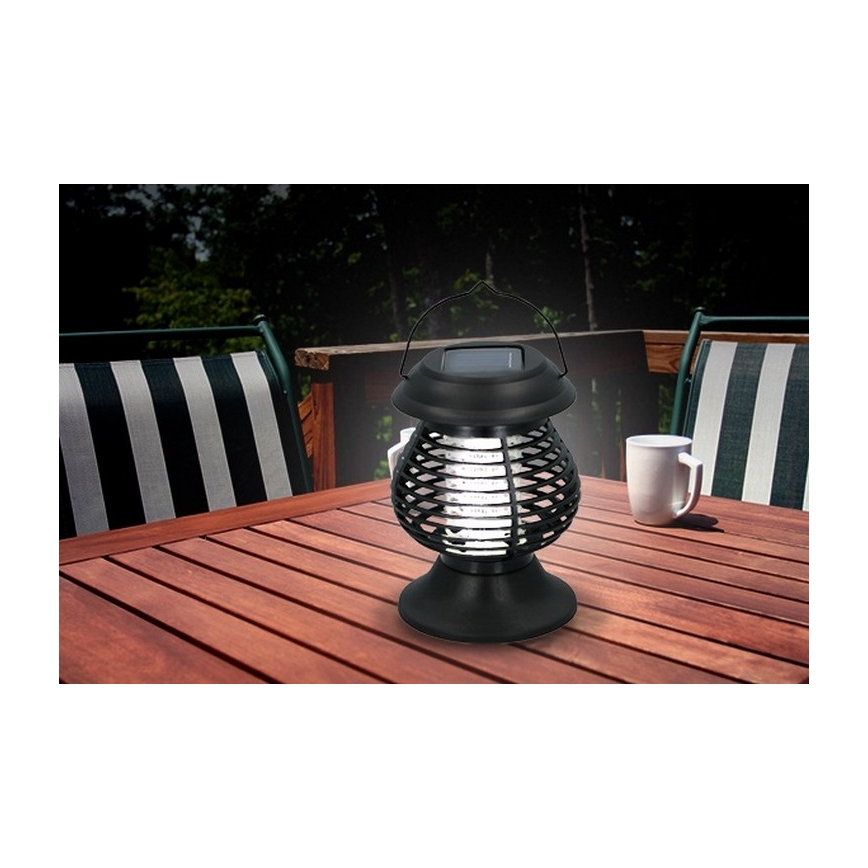 Grundig - Lampada solare UV LED con trappola per insetti LED/1W/1,2V IPX4