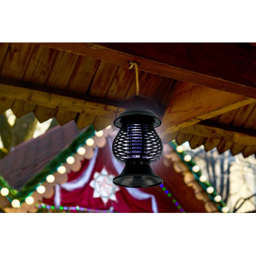 Grundig - Lampada solare UV LED con trappola per insetti LED/1W/1,2V IPX4