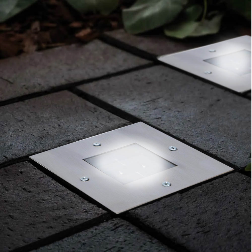 Grundig - LED Luce solare da incasso 2xLED/1,2V 600mAh IP44