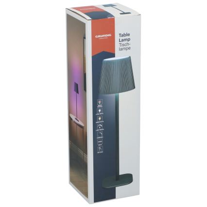 Grundig - LED RGB Lampada da tavolo dimmerabile a sfioramento LED/5V 1200 mAh