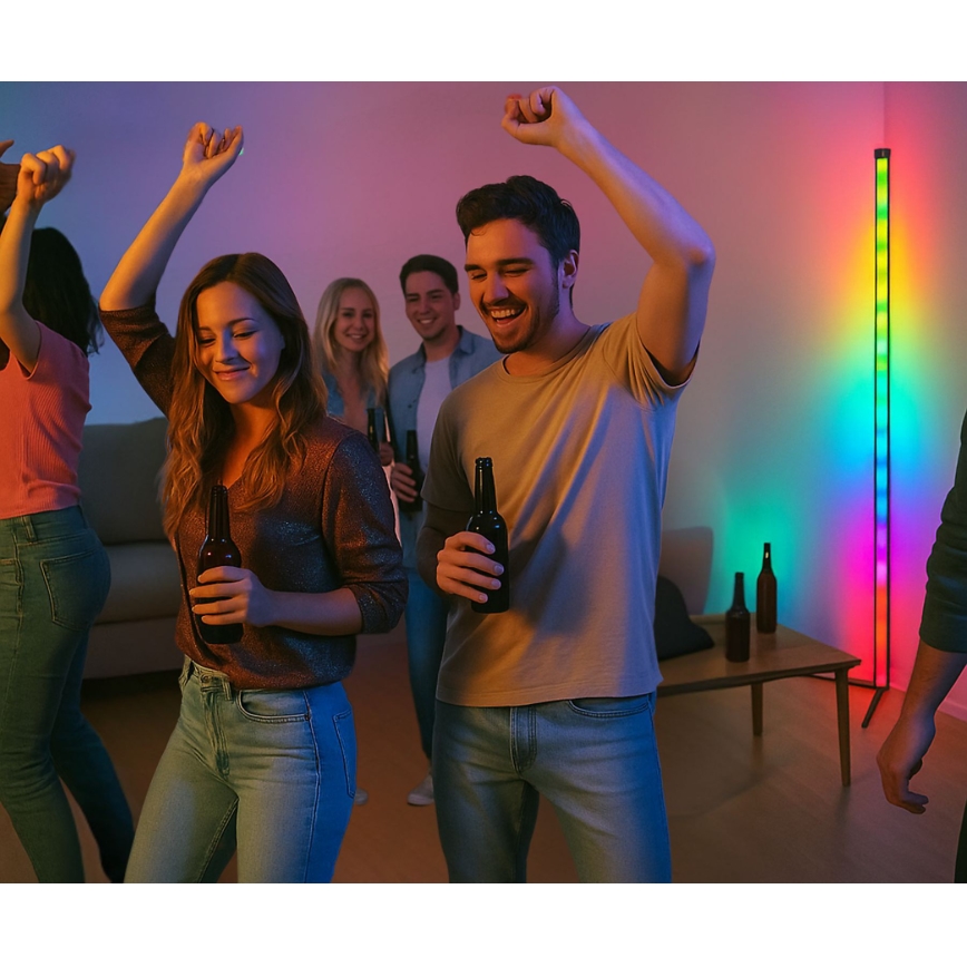 Grundig - LED RGBW Lampada da terra dimmerabile LED/6W/230V + telecomando