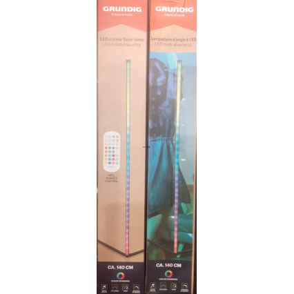 Grundig - LED RGBW Lampada da terra dimmerabile LED/6W/230V + telecomando