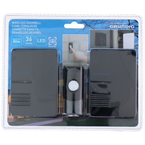 Grundig - SET 2x Campanello wireless a batterie