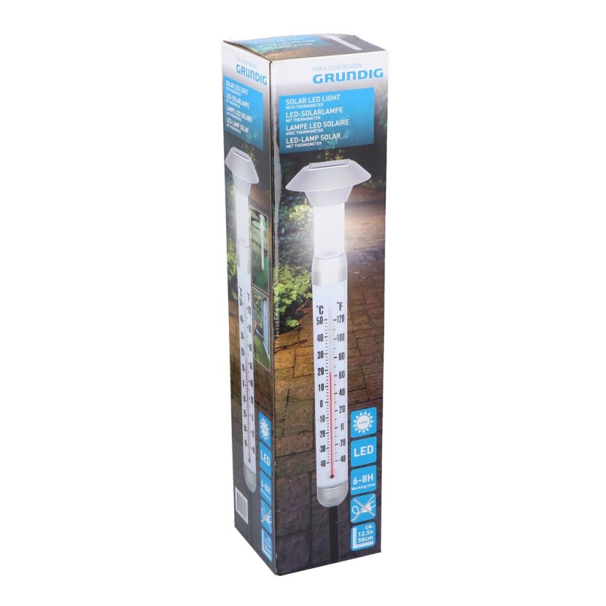 Grundig - Termometro solare a LED 1xAAA 600 mAh IP44