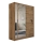 Guardaroba SABRINA 180x215 cm quercia woltan