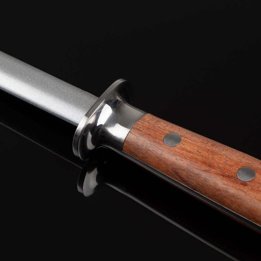 Gudaro - Asta affilacoltelli TAKUMI con manico in legno Pakka