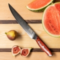 Gudaro - Coltello da affettare in acciaio damascato KENSHO 8