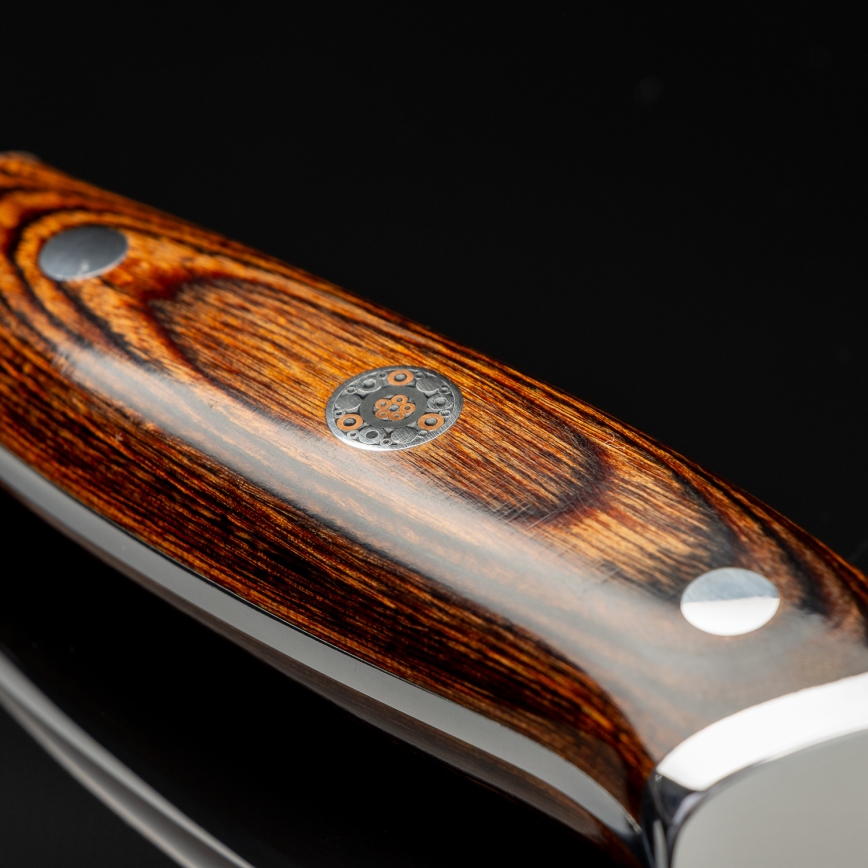 Gudaro - Coltello da chef damascato FENG 8, 67 strati d'acciaio, lunghezza 20 cm