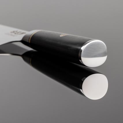 Gudaro - Coltello da chef in acciaio damascato AKIRO 8, 67 strati d'acciaio, lunghezza 20 cm, nero