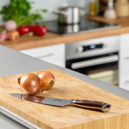 Gudaro - Coltello da chef in acciaio damasco FENG 8, 67 strati d'acciaio, lunghezza 20 cm