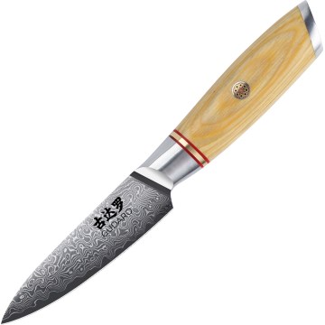 Gudaro - Coltello da cucina in acciaio damascato HIKARI 3,5