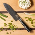 Gudaro - Coltello da cucina Santoku damascato AKIRO 7