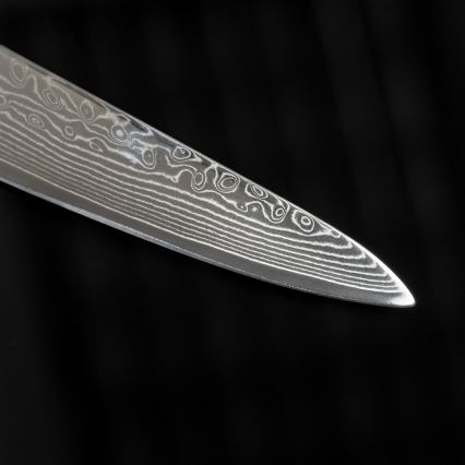 Gudaro - Coltello da cucina universale SHIRO 5, in acciaio damasco a 67 strati, lama 12,5 cm