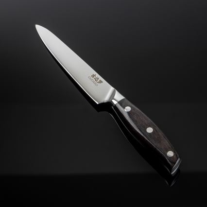Gudaro - Coltello da cucina universale SHIRO 5, in acciaio damasco a 67 strati, lama 12,5 cm