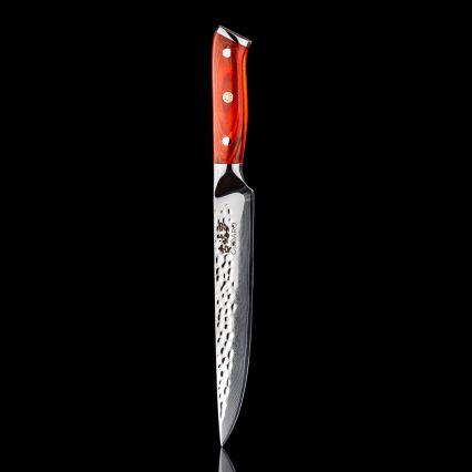 Gudaro - Coltello da porzionare MIYABI 8, acciaio damascato a 67 strati, lunghezza 20 cm