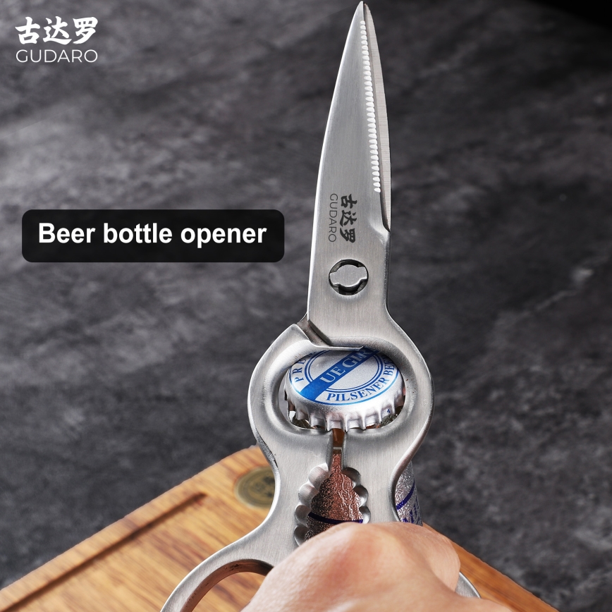 Gudaro - Forbici per pollame RONIN 20,6 cm in acciaio inox