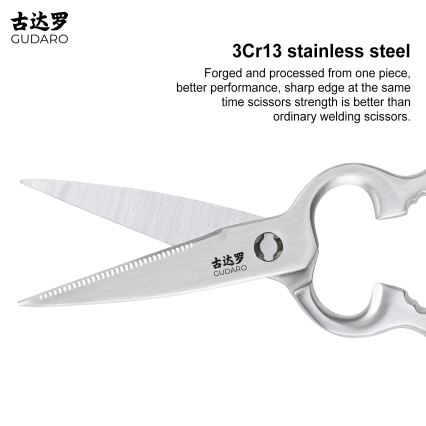 Gudaro - Forbici per pollame RONIN 20,6 cm in acciaio inox