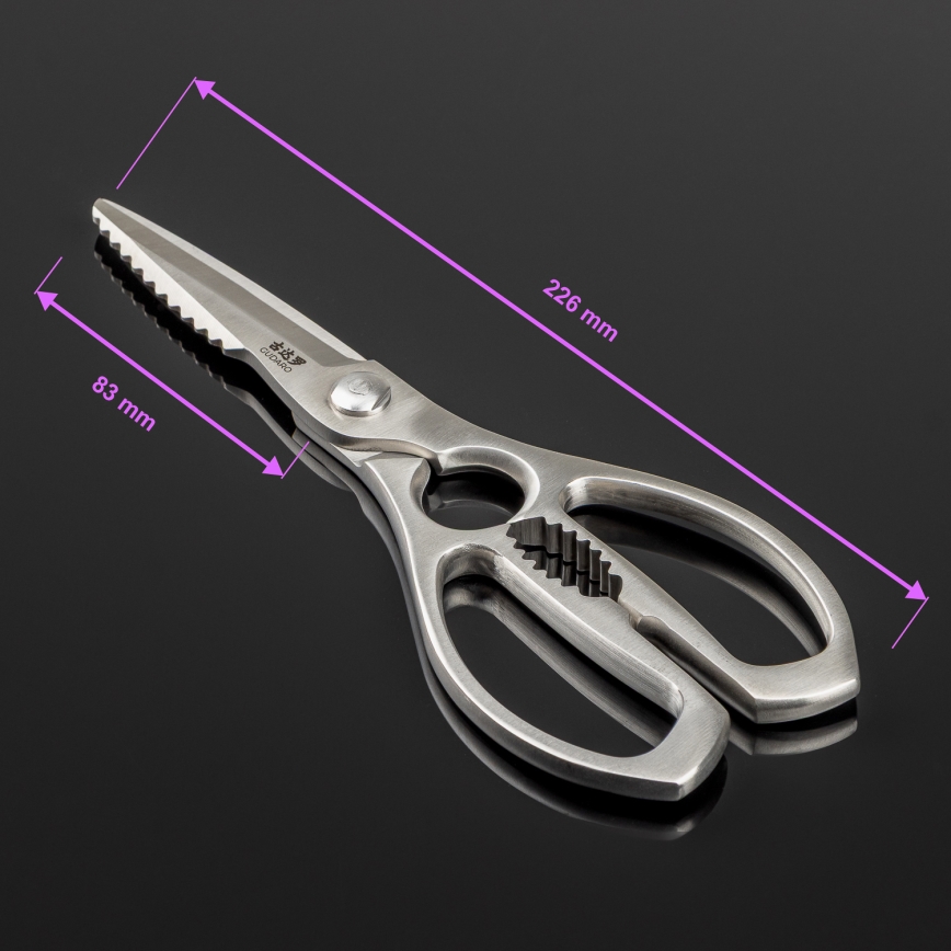 Gudaro - Forbici per pollame RONIN 22,6 cm in acciaio inox