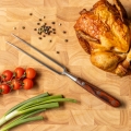 Gudaro - Forchetta da cucina MIYABI rossa/pakka