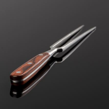 Gudaro - Forchetta da cucina MIYABI rossa/pakka