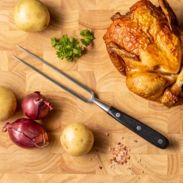 Gudaro - Forchetta da cucina SHIRO nera/pakka