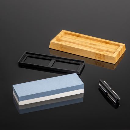 Gudaro - Pietra per affilare con base in legno SHINRAI 3000/8000
