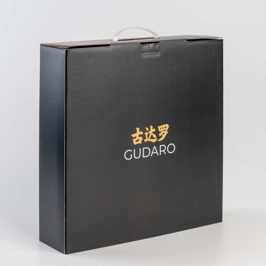 Gudaro - Set da 5 coltelli da cucina in damasco HIKARI + supporto magnetico