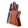 Gudaro - Set di coltelli da cucina con ceppo KENSHO, 7 pezzi, in acacia