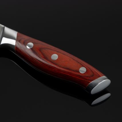 Gudaro - Set di coltelli da cucina con ceppo KENSHO, 7 pezzi, in acacia