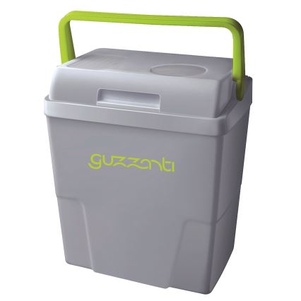 Guzzanti GZ 22B - Frigorifero portatile per auto 22 l 58W/12V/230V grigio/verde