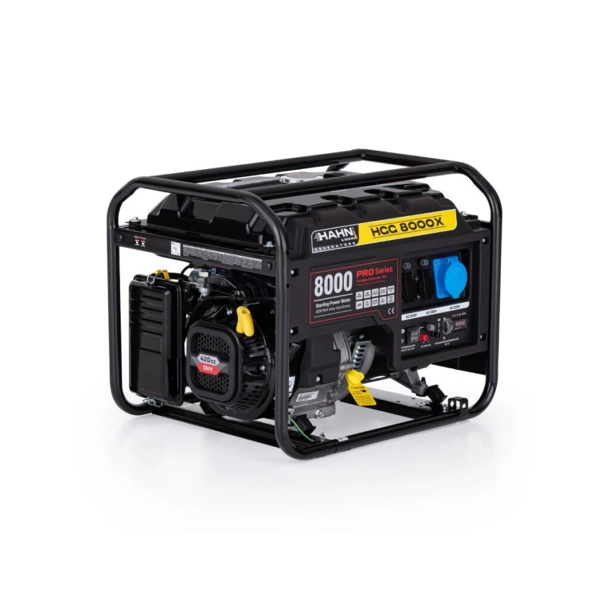 Hahn & Sohn 7410 - Generatore elettrico a benzina HGG 8000X 6500W