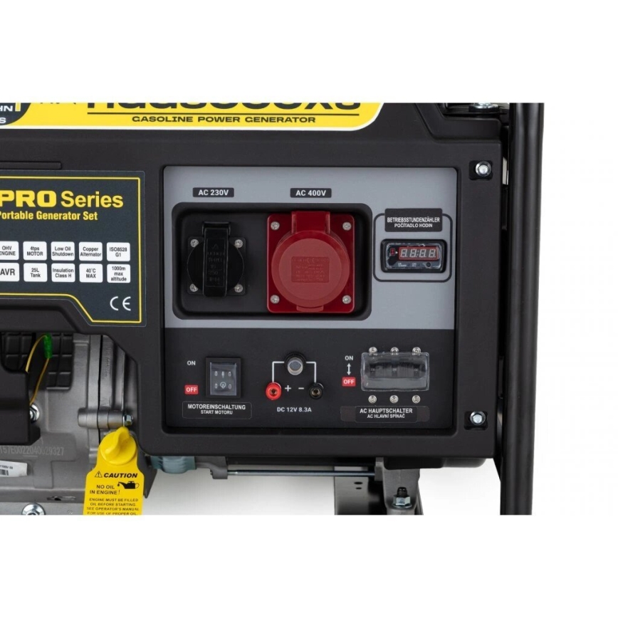 Hahn & Sohn 9177 - Generatore elettrico a benzina HGG 8000 X3 6500W