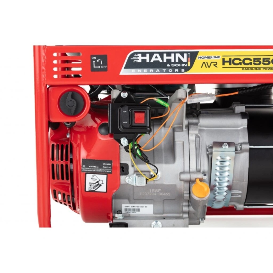 Hahn & Sohn 9178 - Generatore elettrico a benzina HGG 5500 X-H 5500W