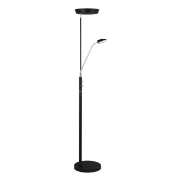 Halo Design 716067 - Lampada da terra LED dimmerabile VEGAS LED/20W/230V + LED/5W nero/cromo lucido