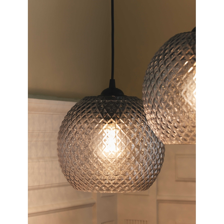 Halo Design 718436 - Lampada a sospensione su cavo NOBB 1xE27/40W/230V Ø 22 cm trasparente