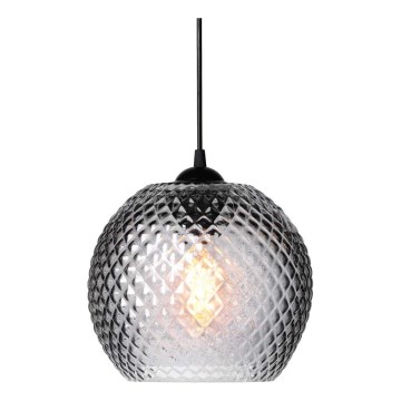 Halo Design 718443 - Lampada sospesa con cavo NOBB 1xE27/40W/230V Ø 22 cm grigio fumé
