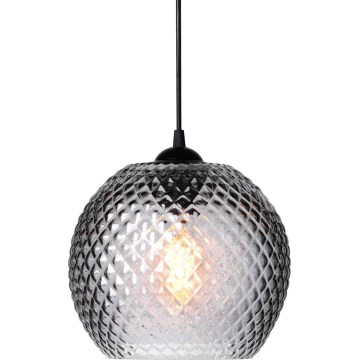 Halo Design 718443 - Lampadario a sospensione NOBB su cavo 1xE27/40W/230V grigio fumé