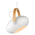 Halo Design 734337 - Lampada a sospensione con cavo DC, 1xE27/40W/230V, Ø 26 cm, bianco/rovere