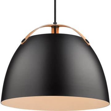 Halo Design 734887 - Lampada a sospensione con cavo OSLO 1xE27/40W/230V Ø 40 cm nero/rovere