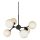 Halo Design 736546 - Lampadario a sospensione ATOM con cavi 6xG9/28W/230V Ø 45 cm nero/bianco