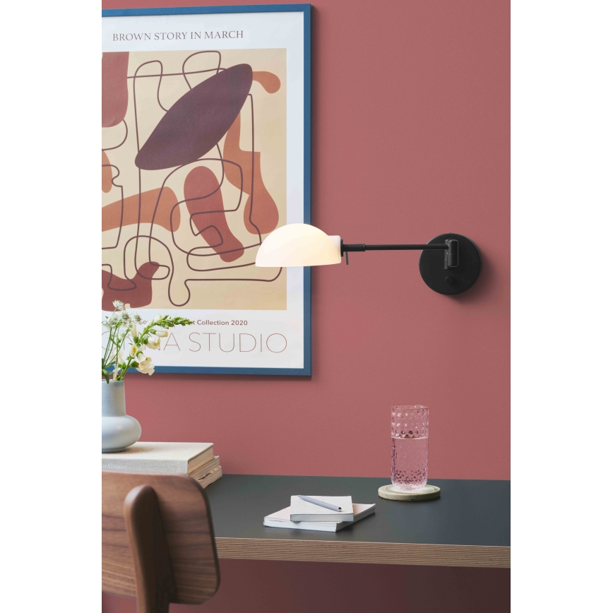 Halo Design 740215 - Lampada da parete KJOBENHAVN 1xG9/28W/230V nera