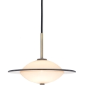 Halo Design 743599 - Lampada a sospensione su cavo ORBIT 1xG9/7W/230V Ø 24 cm bianco/ottone/grigio fumo