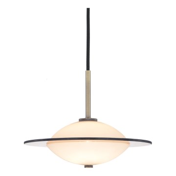 Halo Design 743599 - Lampada a sospensione su cavo ORBIT 1xG9/7W/230V Ø 24 cm bianco/ottone/grigio fumo
