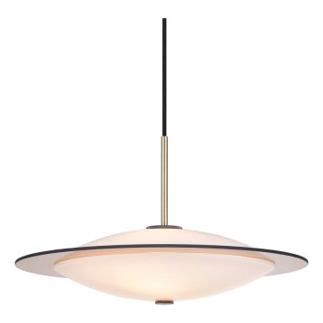 Halo Design 743629 - Lampada a sospensione su cavo ORBIT 3xG9/7W/230V Ø 40 cm bianco/ottone/grigio fumé