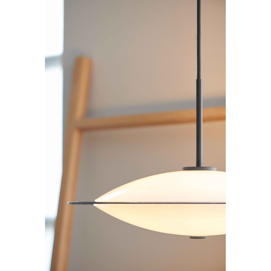 Halo Design 743629 - Lampada a sospensione su cavo ORBIT 3xG9/7W/230V Ø 40 cm bianco/ottone/grigio fumé