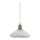 Halo Design 744053 - Lampadario a sospensione su cavo PARIS 1xG9/28W/230V Ø 24 cm bianco/ottone/rovere