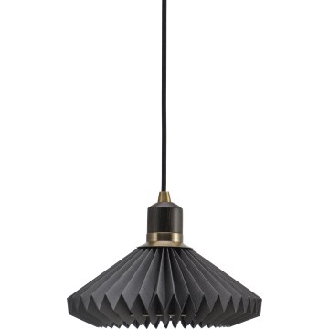 Halo Design 744084 - Lampada a sospensione con cavo PARIS 1xG9/28W/230V Ø 24 cm nero/ottone/rovere