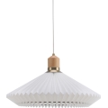 Halo Design 744268 - Lampadario a sospensione su cavo PARIS 1xE27/60W/230V Ø 56 cm bianco/ottone/rovere