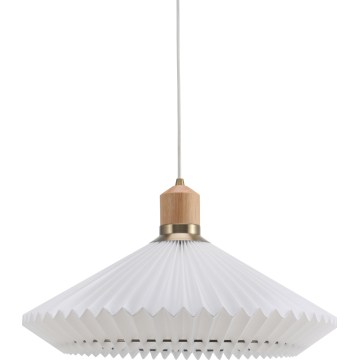 Halo Design 744268 - Lampadario a sospensione su cavo PARIS 1xE27/60W/230V Ø 56 cm bianco/ottone/rovere